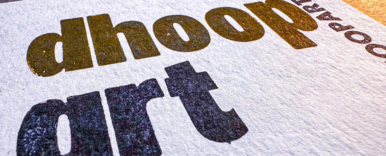 Echte Letterpress-Postkarten in traditioneller Handwerkskunst