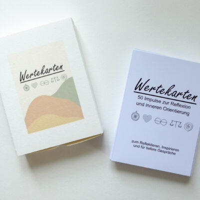 Wertekarten - dhoop&art - Dresden - Verpackung
