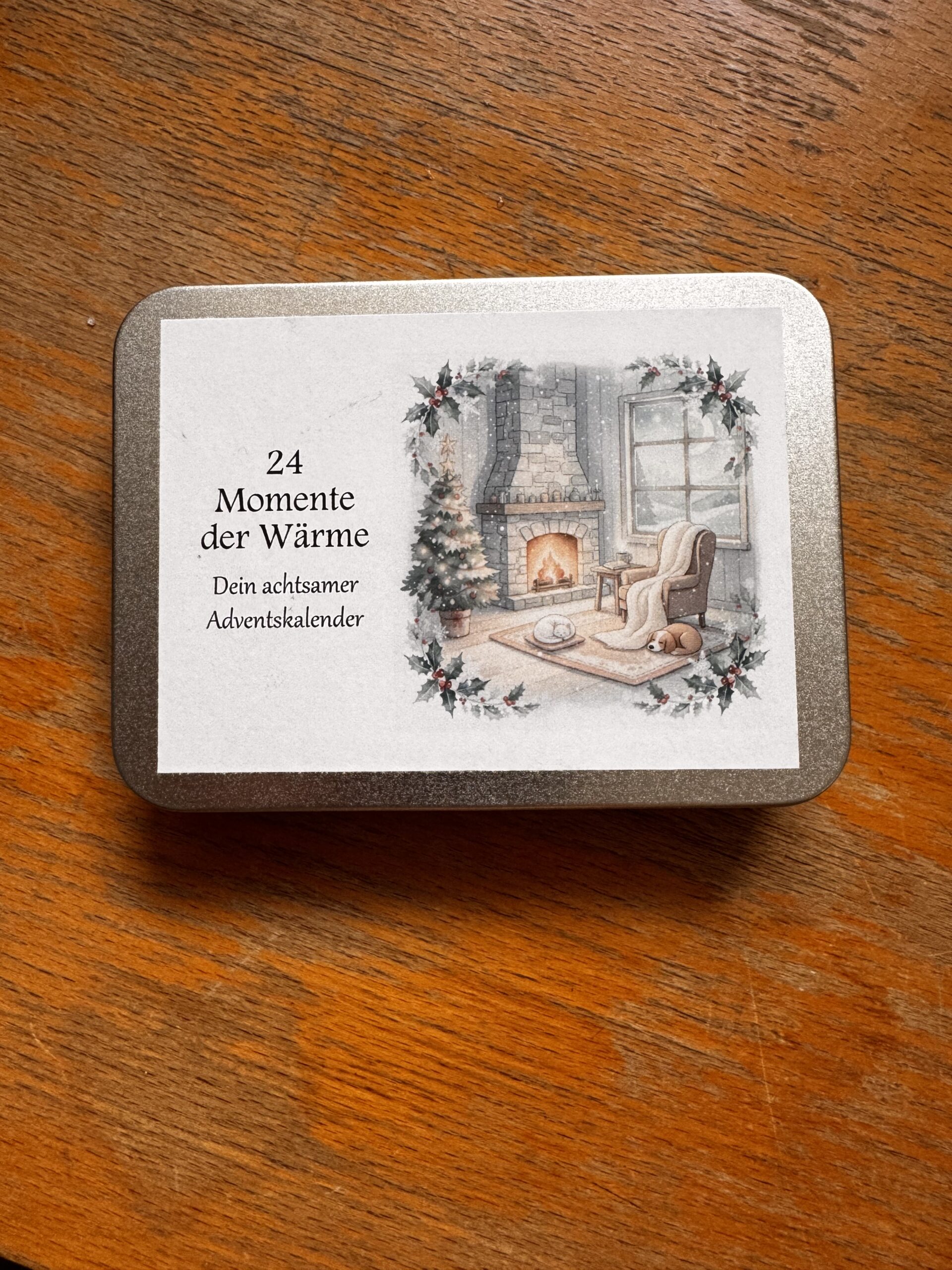 dhoop&art Dresden - Warme Momente Achtsamkeits Adventskalender - Vorderseite Verpackung