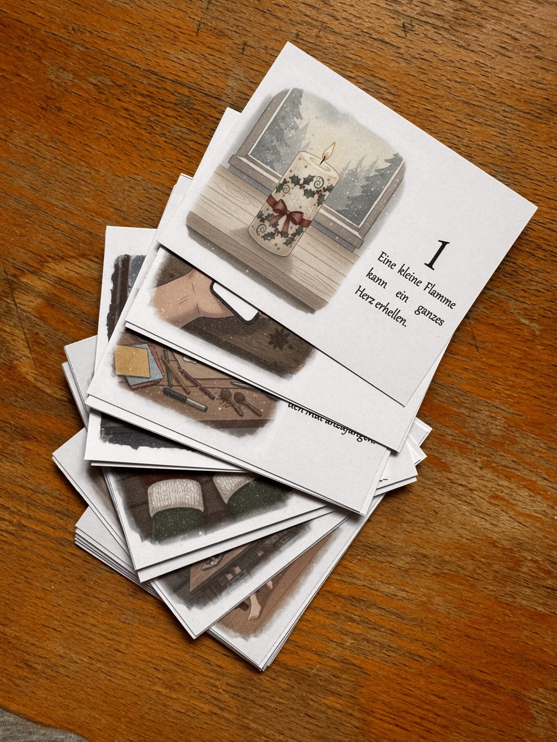 dhoop&art Dresden - Warme Momente Achtsamkeits Adventskalender - Karten